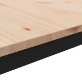 Coffee Table Natural 60 x 60 x 36 cm Solid Pine Wood - Low Angle