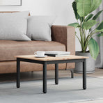 Coffee Table Natural 60 x 60 x 36 cm Solid Pine Wood