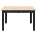 Coffee Table Natural 60 x 60 x 36 cm Solid Pine Wood