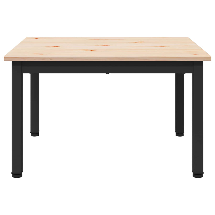 Coffee Table Natural 60 x 60 x 36 cm Solid Pine Wood
