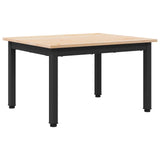 Coffee Table Natural 60 x 50 x 36 cm Solid Pine Wood - Front View