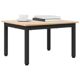 Coffee Table Natural 60 x 50 x 36 cm Solid Pine Wood - Side View