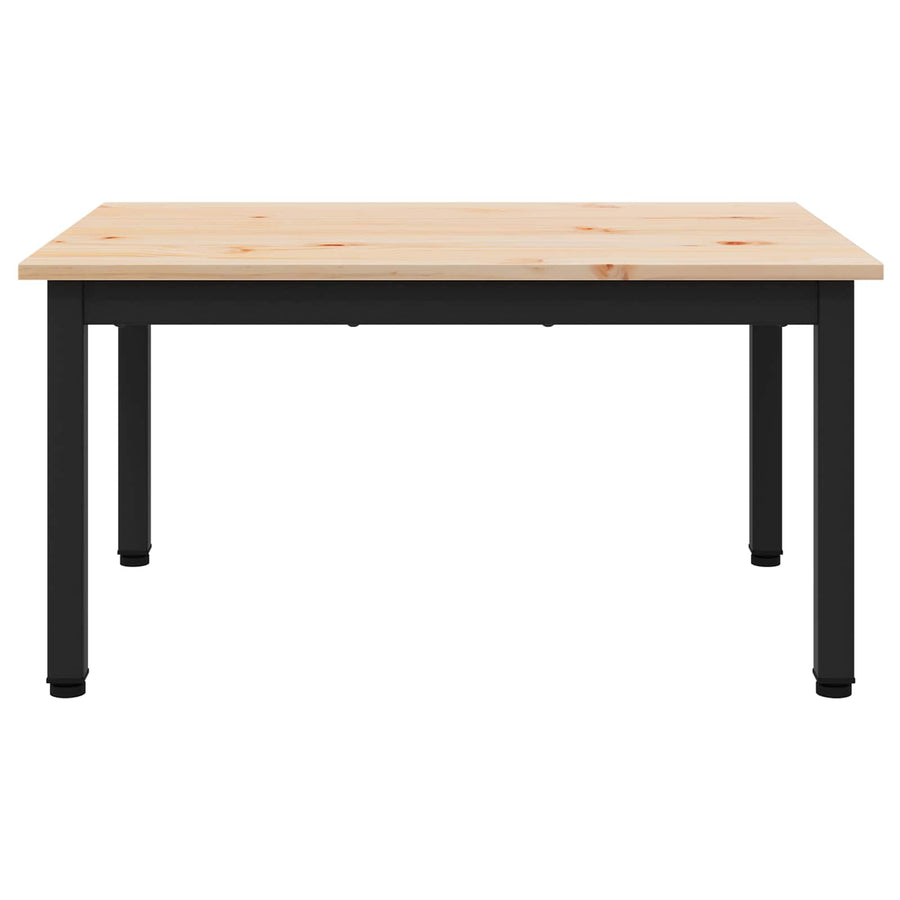 Coffee Table Natural 70 x 50 x 36 cm Solid Pine Wood