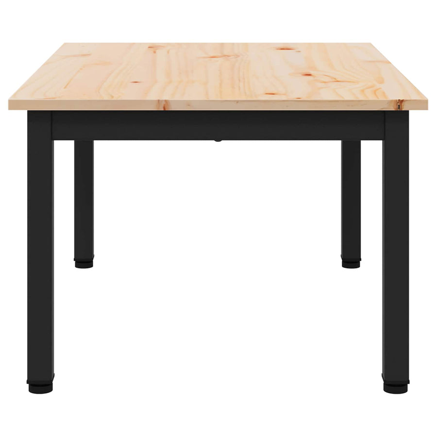 Coffee Table Natural 70 x 50 x 36 cm Solid Pine Wood
