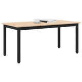 Coffee Table Natural 100 x 50 x 45 cm Solid Pine Wood - Side View