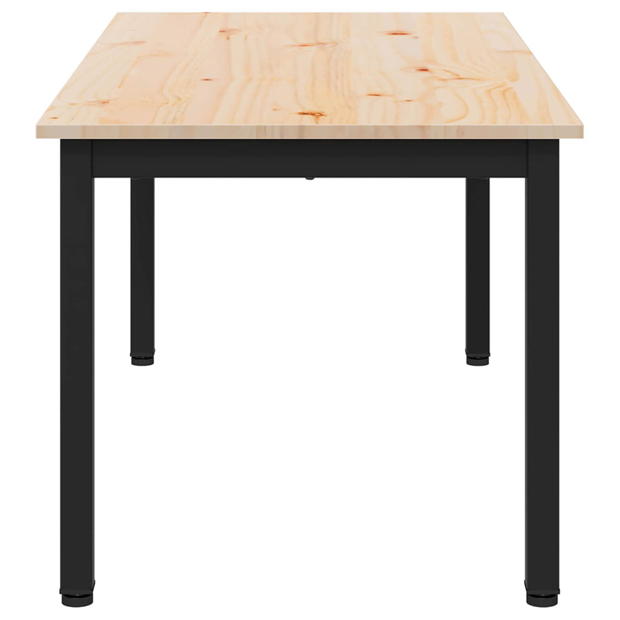 Coffee Table Natural 100 x 50 x 45 cm Solid Pine Wood
