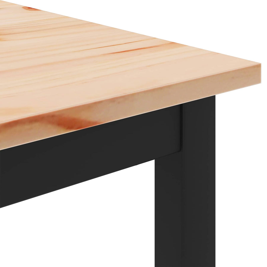 Coffee Table Natural 80 x 80 x 45 cm Solid Pine Wood