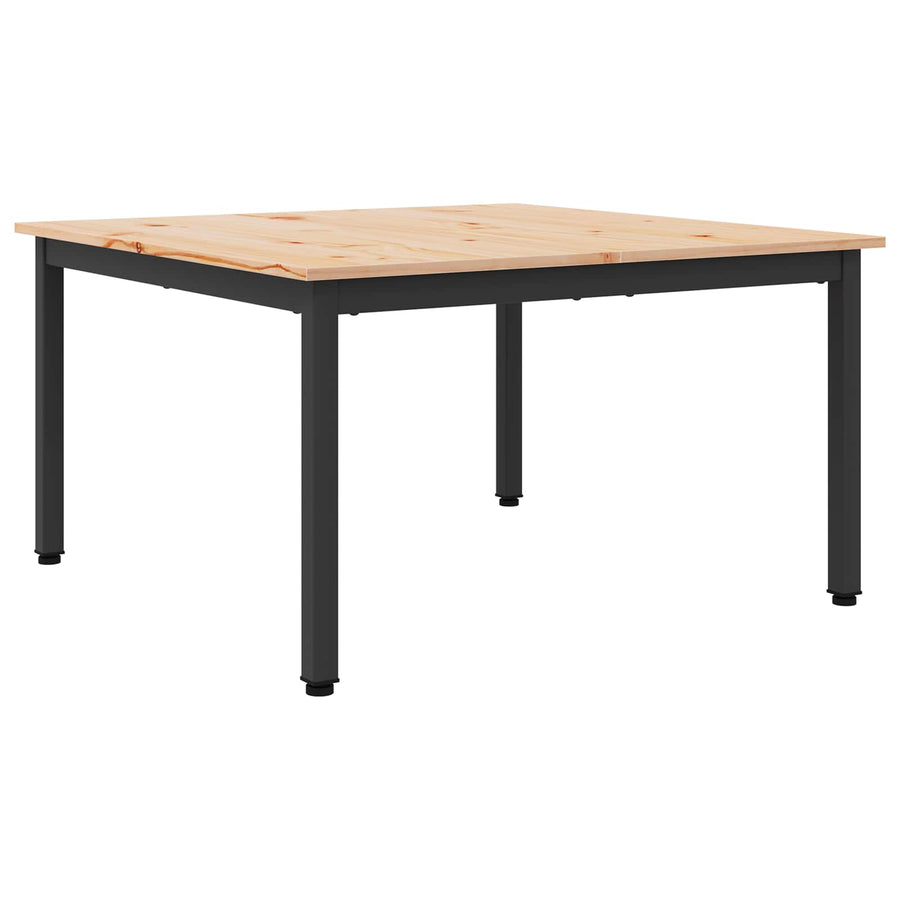 Coffee Table Natural 80 x 80 x 45 cm Solid Pine Wood