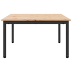 Coffee Table Natural 80 x 80 x 45 cm Solid Pine Wood
