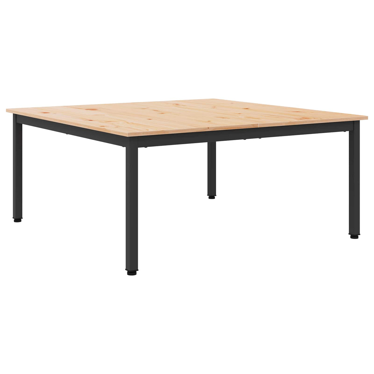 Coffee Table Natural 100 x 100 x 45 cm Solid Pine Wood