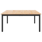 Coffee Table Natural 100 x 100 x 45 cm Solid Pine Wood