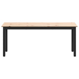 Bench Natural 110 x 35 x 45 cm Solid Pine Wood - 45-Degree Angle