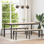 Bench Natural 160 x 35 x 45 cm Solid Pine Wood
