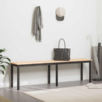 Bench Natural 160 x 35 x 45 cm Solid Pine Wood