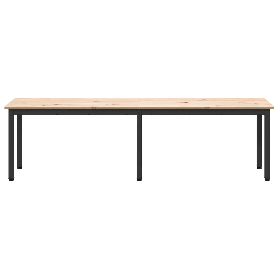 Bench Natural 160 x 35 x 45 cm Solid Pine Wood