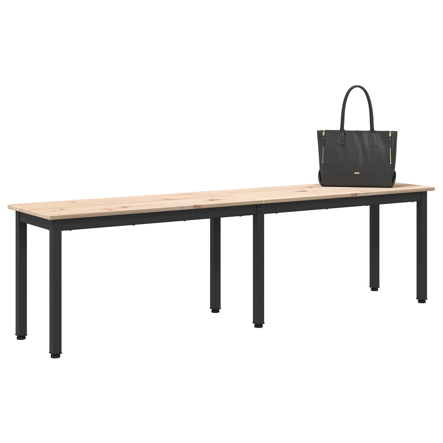 Bench Natural 160 x 35 x 45 cm Solid Pine Wood