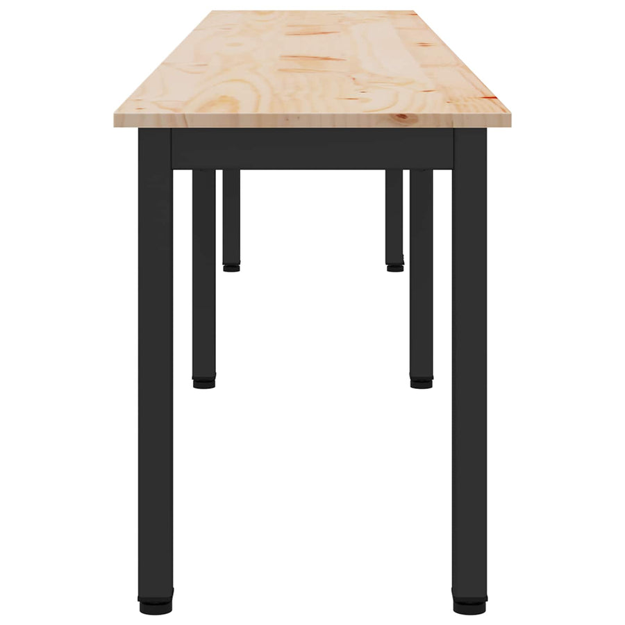 Bench Natural 200 x 35 x 45 cm Solid Pine Wood