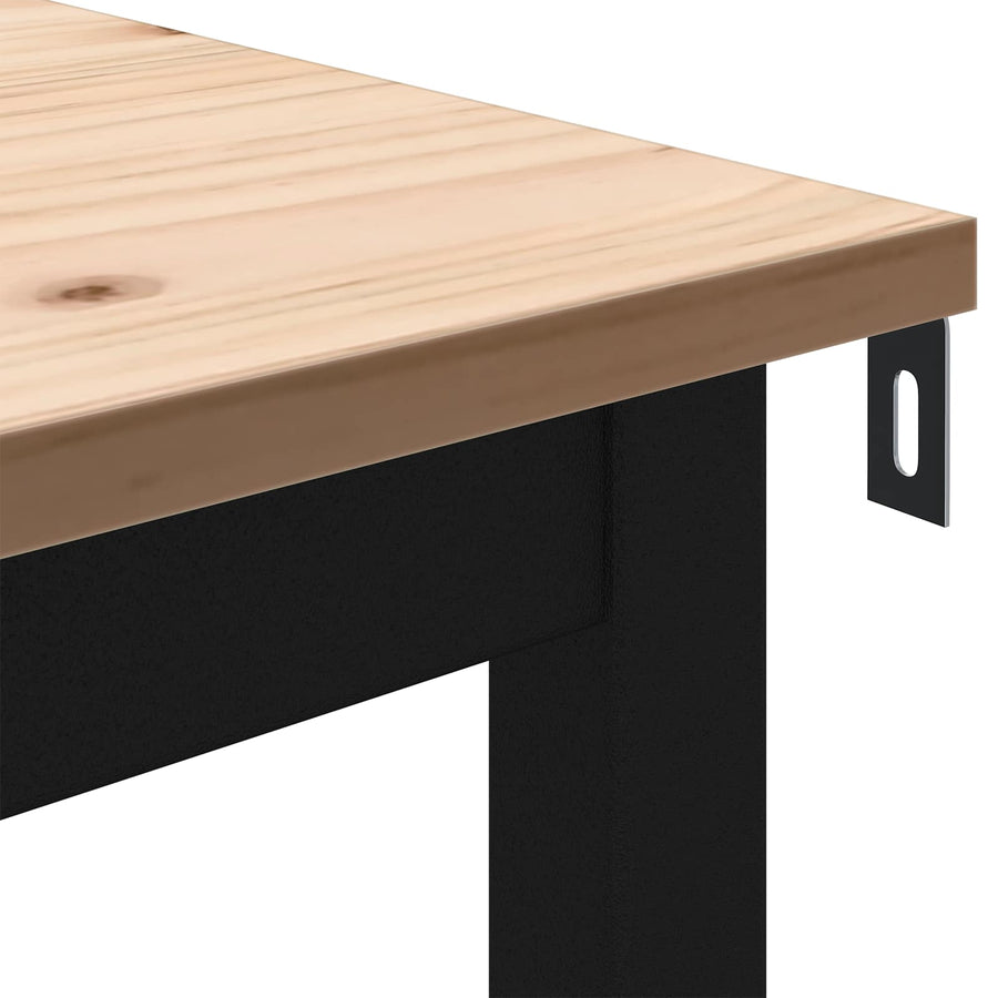 Dining Table Natural 60 x 60 x 75 cm Solid Pine Wood