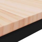 Dining Table Natural 60 x 60 x 75 cm Solid Pine Wood - Low Angle