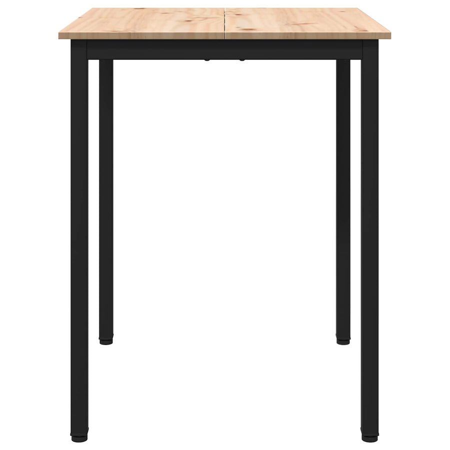 Dining Table Natural 60 x 60 x 75 cm Solid Pine Wood