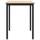 Dining Table Natural 60 x 60 x 75 cm Solid Pine Wood