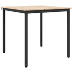 Dining Table Natural 80 x 80 x 75 cm Solid Pine Wood
