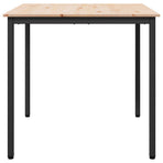 Dining Table Natural 80 x 80 x 75 cm Solid Pine Wood