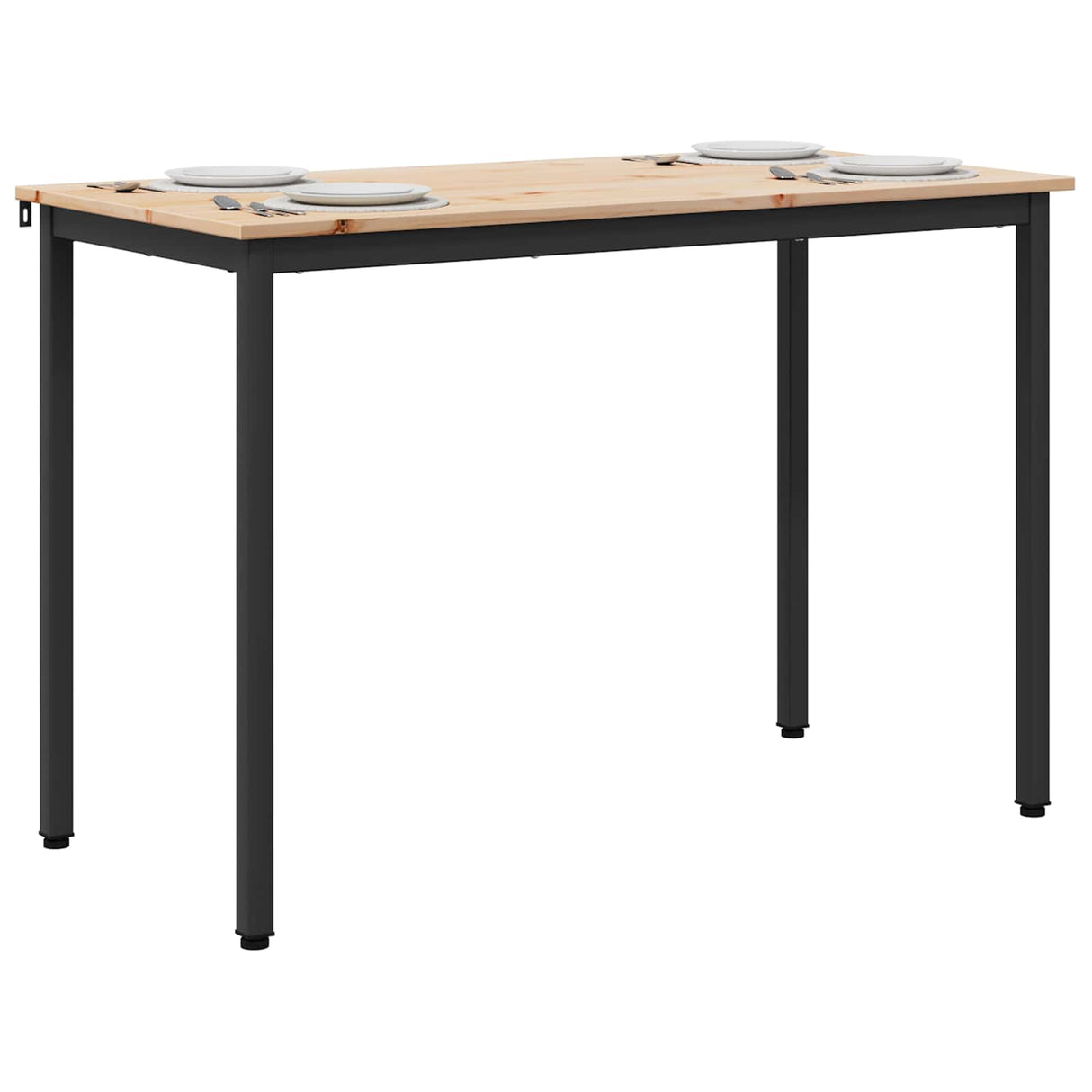Dining Table Natural 110 x 55 x 75 cm Solid Pine Wood