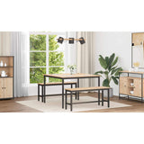 Dining Table Natural 110 x 110 x 75 cm Solid Pine Wood