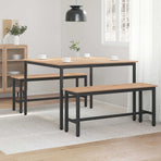 Dining Table Natural 110 x 110 x 75 cm Solid Pine Wood