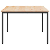Dining Table Natural 110 x 110 x 75 cm Solid Pine Wood