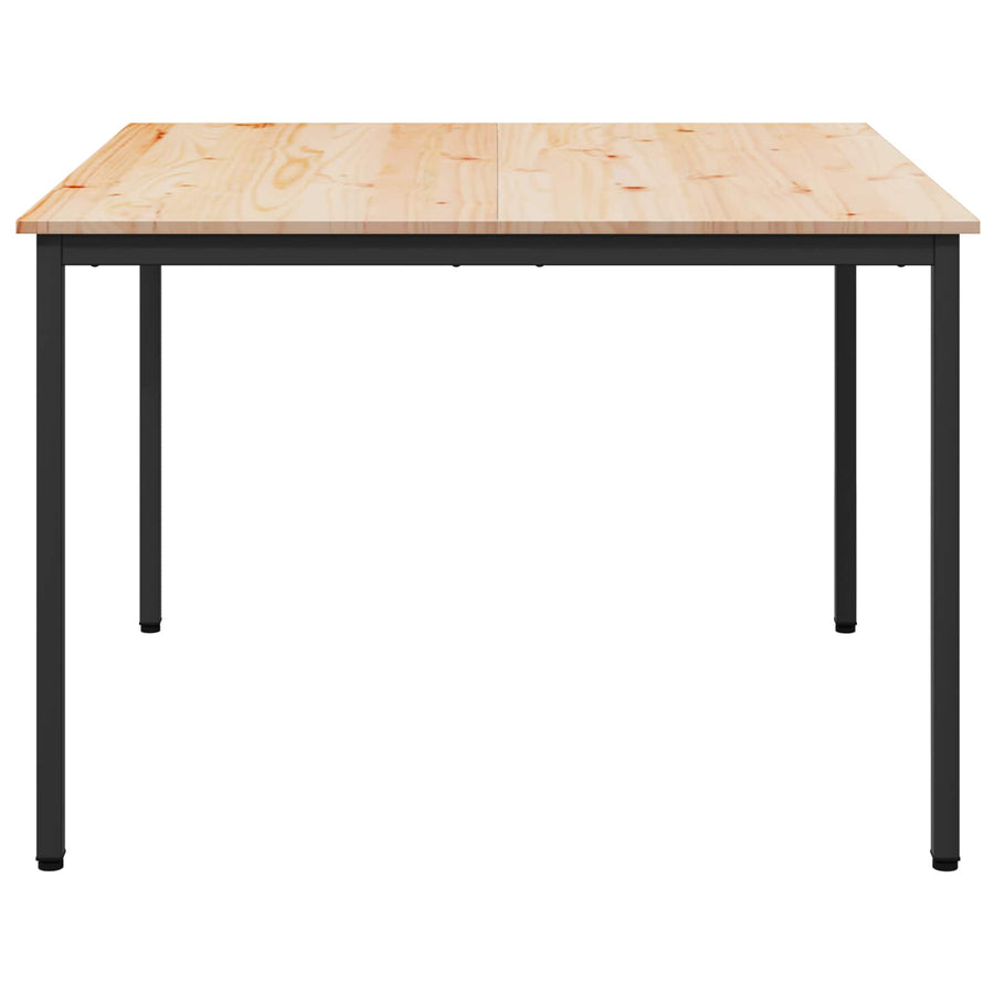 Dining Table Natural 110 x 110 x 75 cm Solid Pine Wood