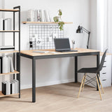 Dining Table Natural 140 x 80 x 75 cm Solid Pine Wood - Top-Down View