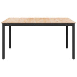 Dining Table Natural 140 x 80 x 75 cm Solid Pine Wood