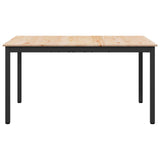 Dining Table Natural 150 x 90 x 75 cm Solid Pine Wood - 45-Degree Angle
