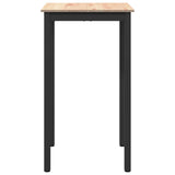 Bar Table 60 x 60 x 105 cm Solid Pine Wood Natural Square