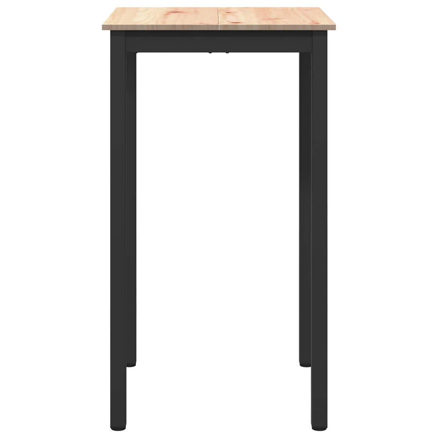Bar Table 60 x 60 x 105 cm Solid Pine Wood Natural Square