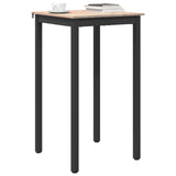 Bar Table 60 x 60 x 105 cm Solid Pine Wood Natural Square - Side View