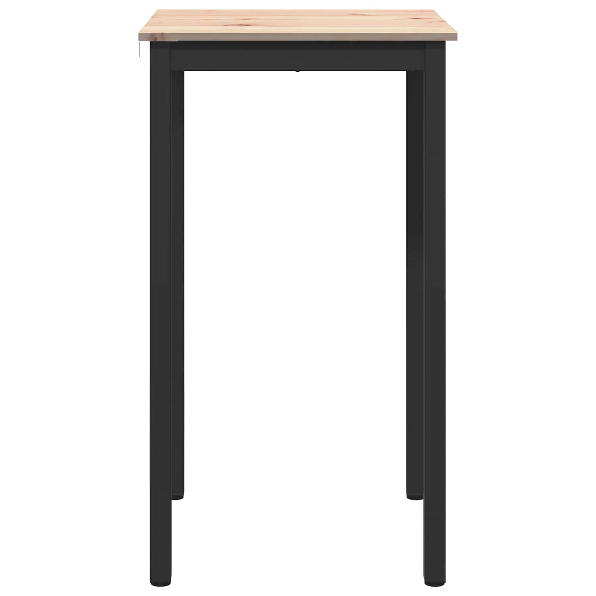 Bar Table 60 x 60 x 105 cm Solid Pine Wood Natural Square