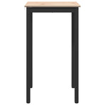 Bar Table 60 x 60 x 105 cm Solid Pine Wood Natural Square