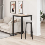 Bar Table 70 x 70 x 105 cm Solid Pine Wood Natural Square