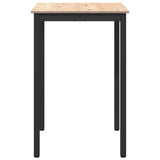 Bar Table Natural 70 x 70 x 105 cm Solid Pine Wood - 45-Degree Angle