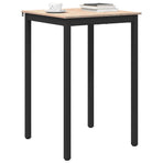 Bar Table 70 x 70 x 105 cm Solid Pine Wood Natural Square
