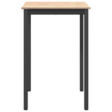 Bar Table Natural 70 x 70 x 105 cm Solid Pine Wood - Rear View