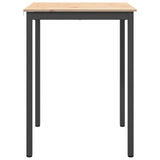 Bar Table Natural 80 x 80 x 105 cm Solid Pine Wood - Rear View