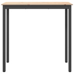 Bar Table 110 x 55 x 105 cm Solid Pine Wood Natural Rectangular