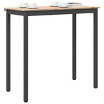 Bar Table 110 x 55 x 105 cm Solid Pine Wood Natural Rectangular