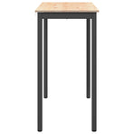 Bar Table 110 x 55 x 105 cm Solid Pine Wood Natural Rectangular
