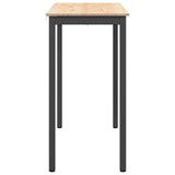 Bar Table Natural 110 x 55 x 105 cm Solid Pine Wood - Rear View