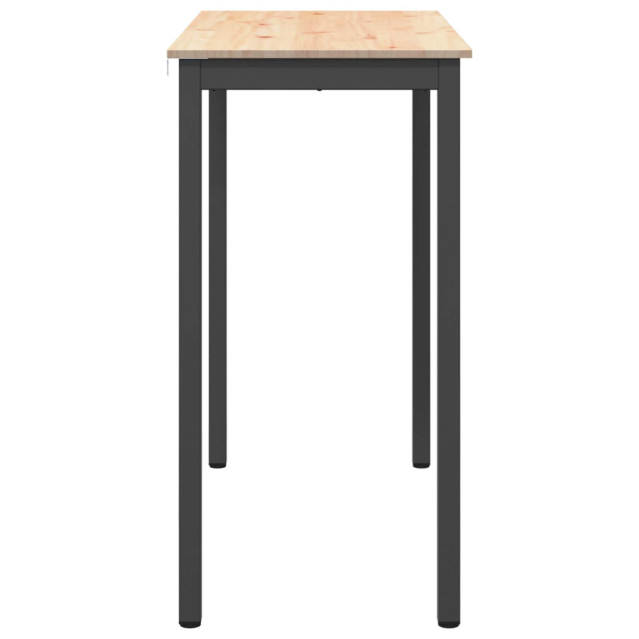 Bar Table 110 x 55 x 105 cm Solid Pine Wood Natural Rectangular